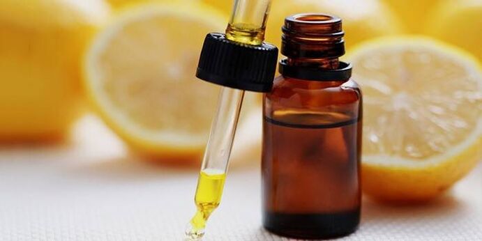 Aceite de limón para el rejuvenecimiento de la piel. 