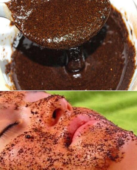 Máscara de pillada con rayo de café